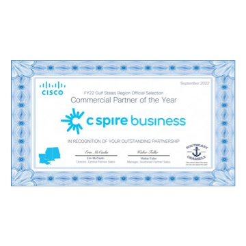 Cisco Enterprise Networking Partner of the Year for FY21 Gulf States Region