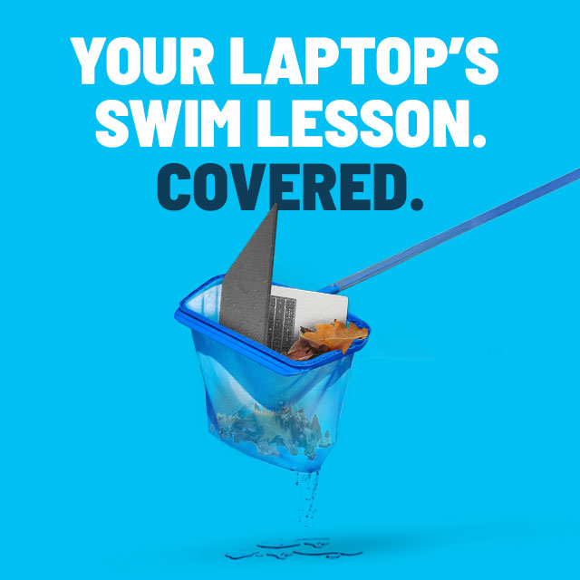 laptop swim lesson